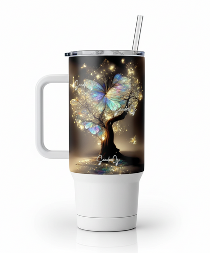 Calcomanía UVDTF de mariposa iridiscente