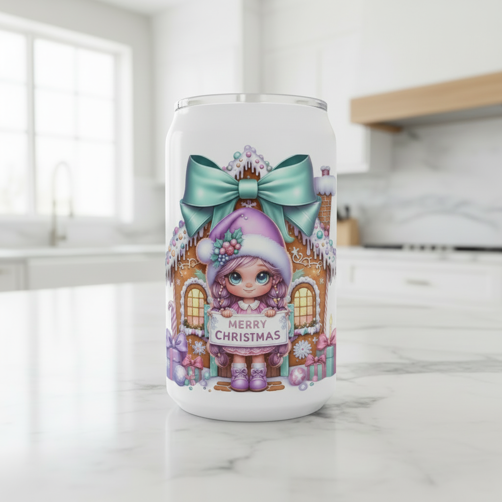 Gingerbread House Cutie - UVDTF Decal for cups/hard surfaces sticker