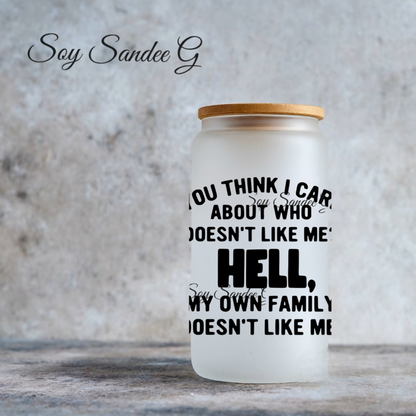 You Think I Care - UVDTF Decal for cups/hard surfaces sticker