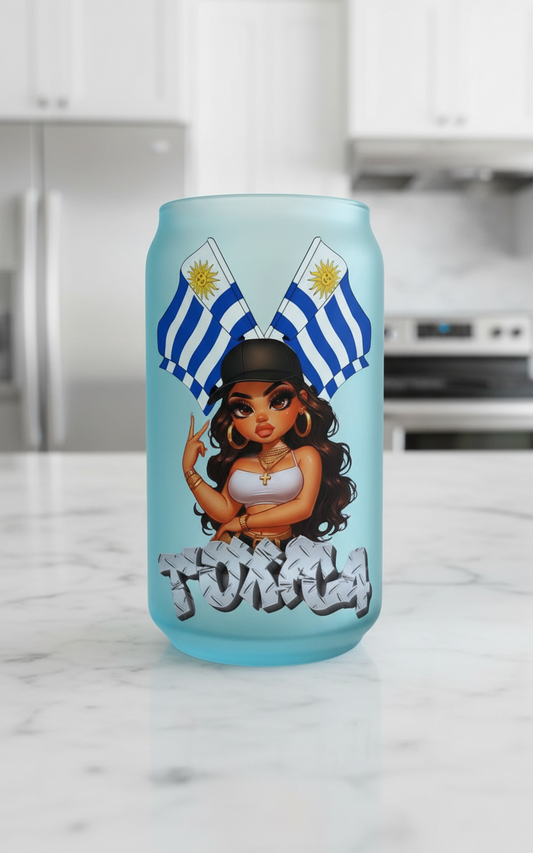 Calcomanía UVDTF La Uruguaya Tóxica