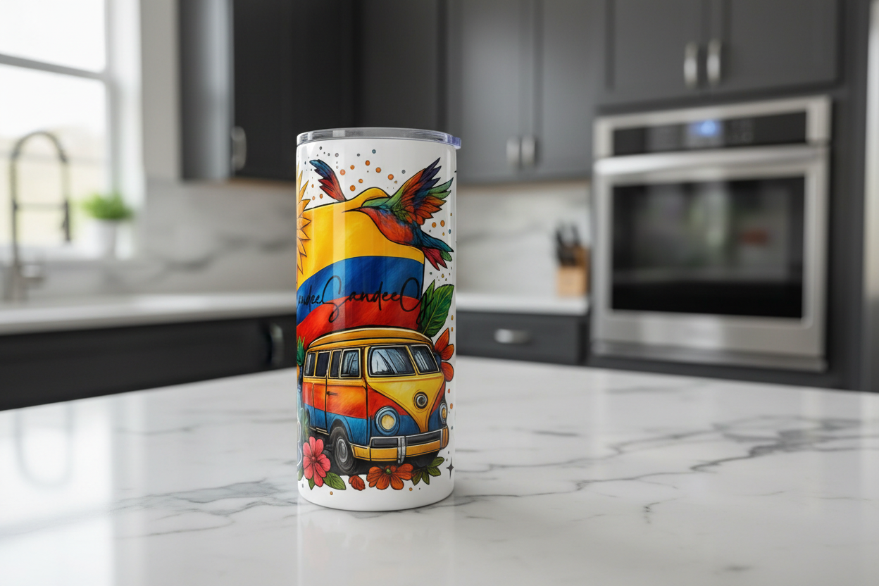 Colombia Cutie - UVDTF Wrap for cups/hard surfaces sticker