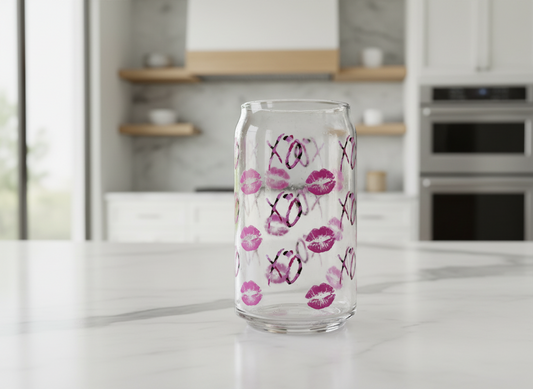 Envoltura UVDTF de XO &amp; Lips en color rosa