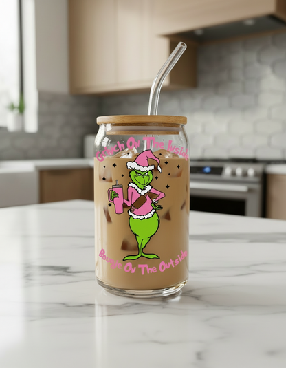 Bougie Grinch - UVDTF Wrap for cups/hard surfaces sticker