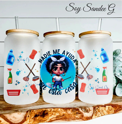 Nadie Me Ayuda (No One Helps Me) - UVDTF Wrap for cups/hard surfaces sticker