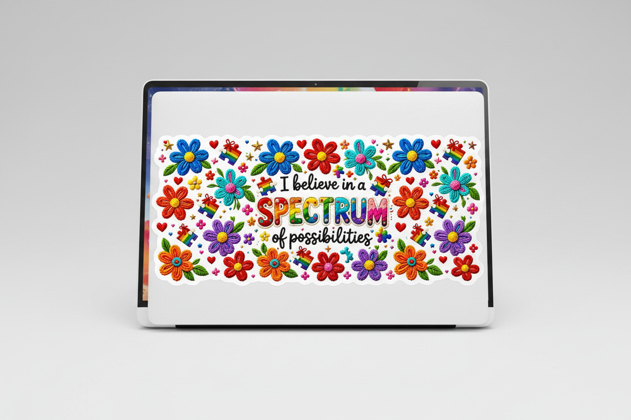 Spectrum - UVDTF Wrap for cups/hard surfaces sticker