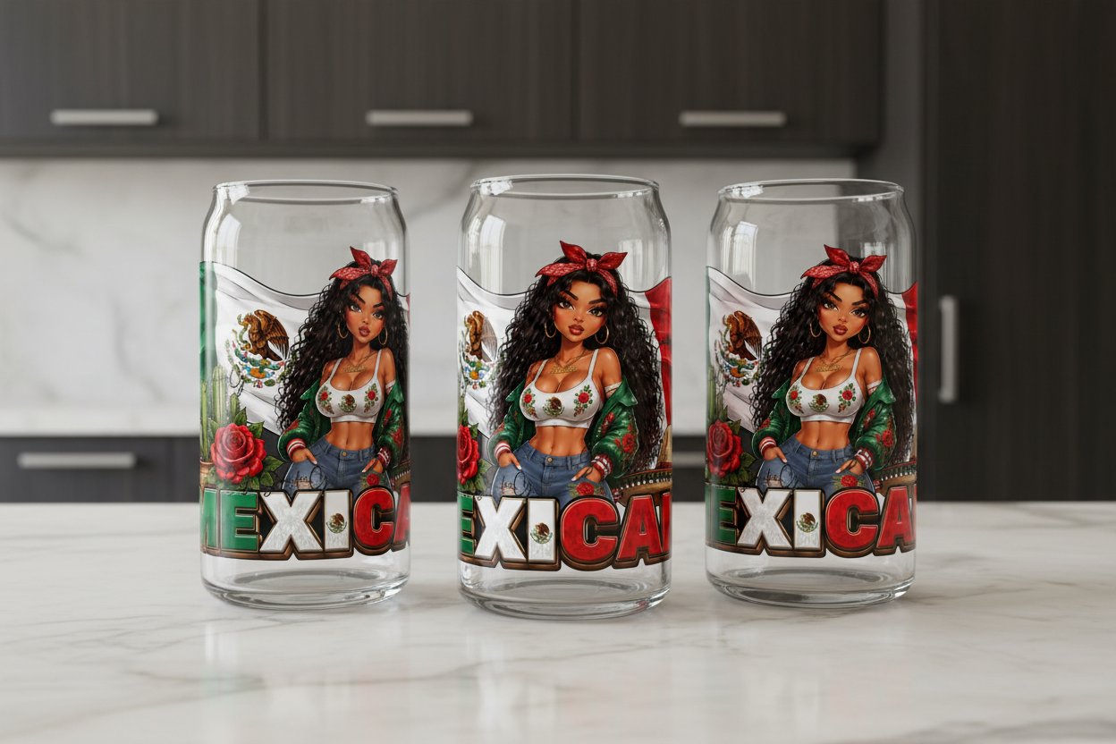Mexicana - UVDTF Wrap for cups/hard surfaces sticker