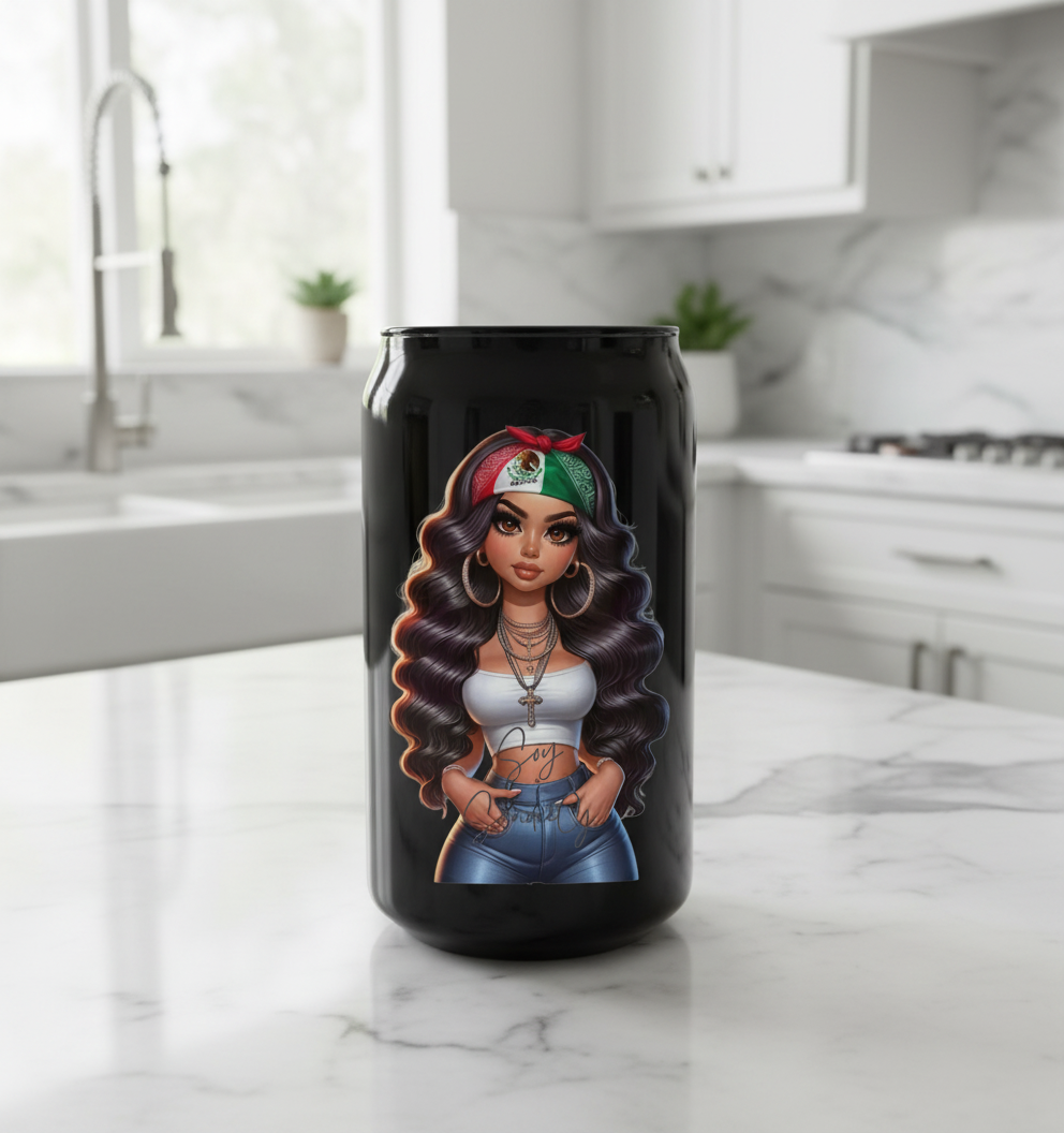 Sexy Mexican Latina #2 - UVDTF Decal for cups/hard surfaces sticker
