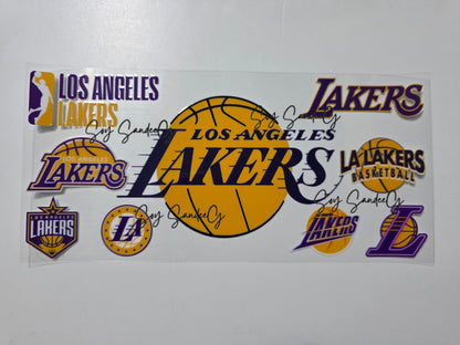 LA Lakers - UVDTF Wrap for cups/hard surfaces sticker