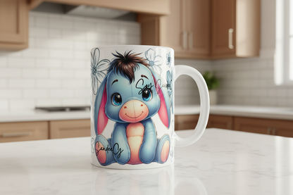 Flowered Donkey - UVDTF wrap for cups/hard surfaces sticker