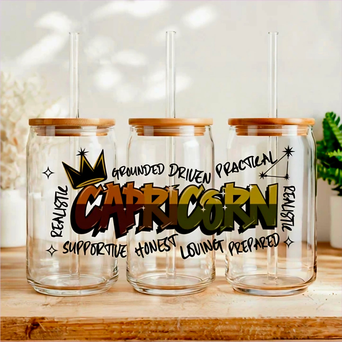 Graffiti Capricorn - UVDTF Wrap for cups/hard surfaces sticker