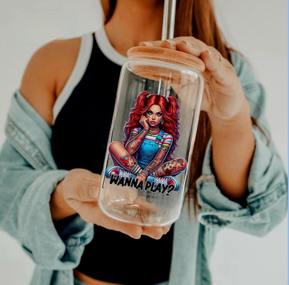 Wanna Play? Chucky Girl - UVDTF Decal for cups/hard surfaces sticker