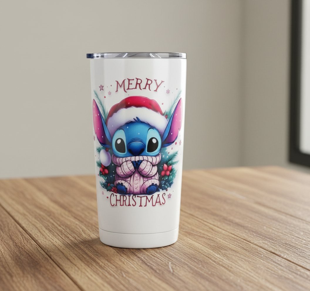 Calcomanía UVDTF de Stitch Pink Sweater