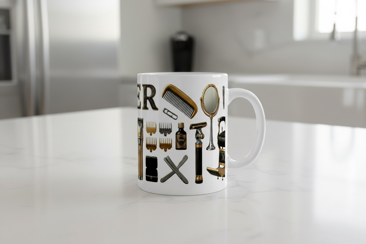 Barber - UVDTF Decal for cups/hard surfaces sticker