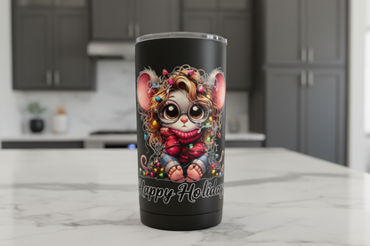 Happy Holidays Mouse  - UVDTF Decal for cups/hard surfaces sticker