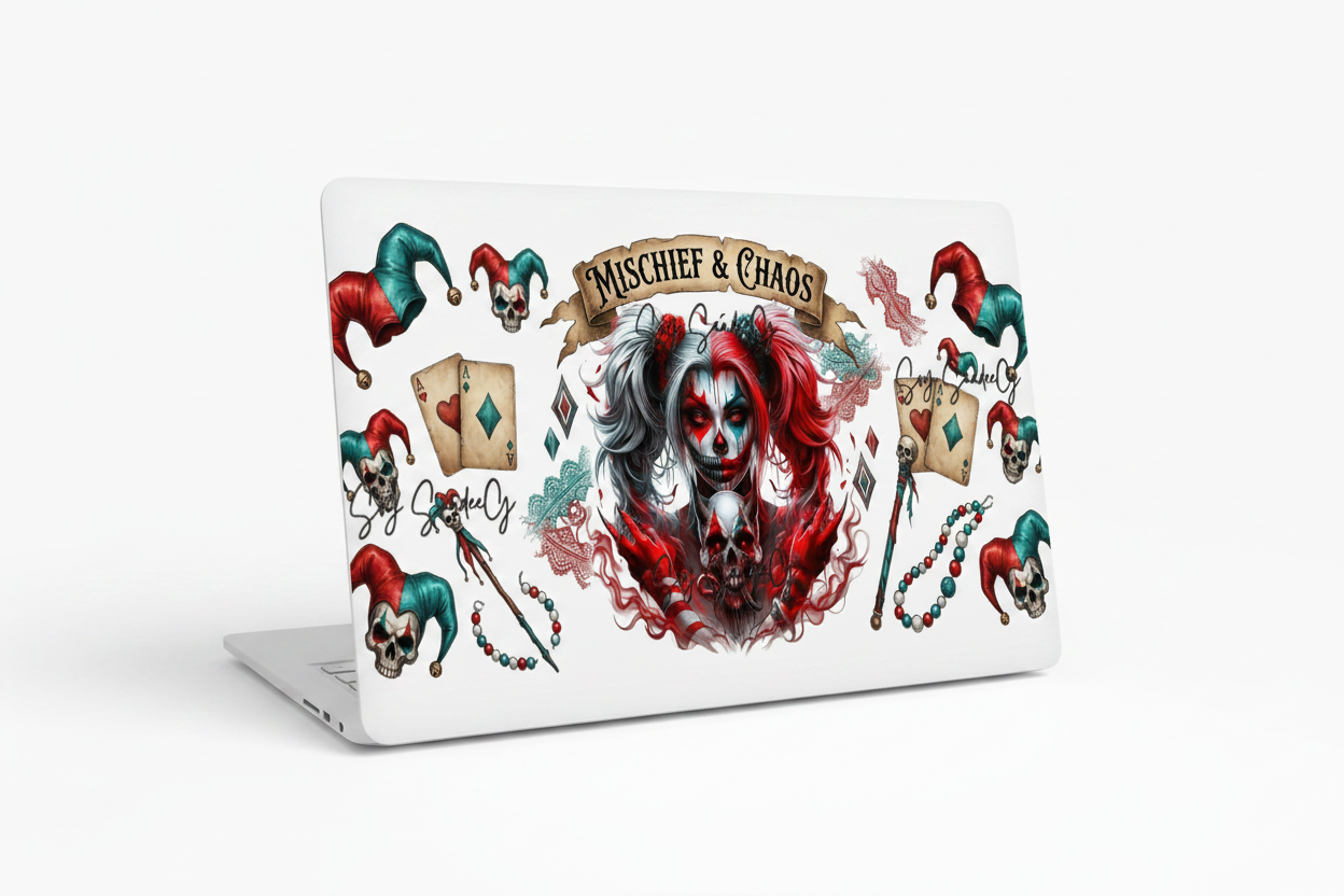 Mischief & Chaos - UVDTF Wrap for cups/hard surfaces sticker