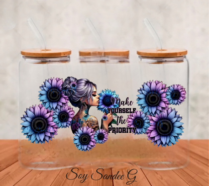 Make Yourself the Priority - UVDTF Wrap for cups/hard surfaces sticker