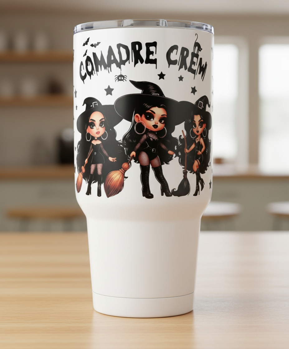 Comadre Crew Witches - UVDTF Wrap for cups/hard surfaces sticker