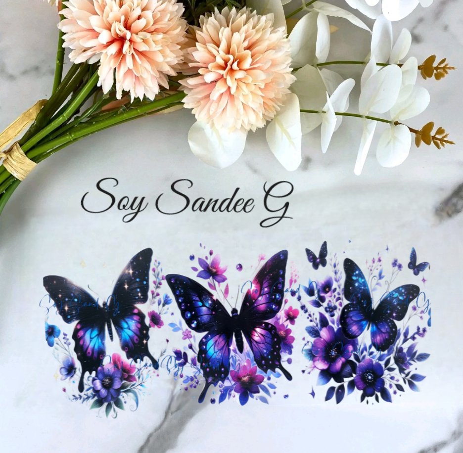 Bold Butterflies - UVDTF Wrap for cups/hard surfaces sticker