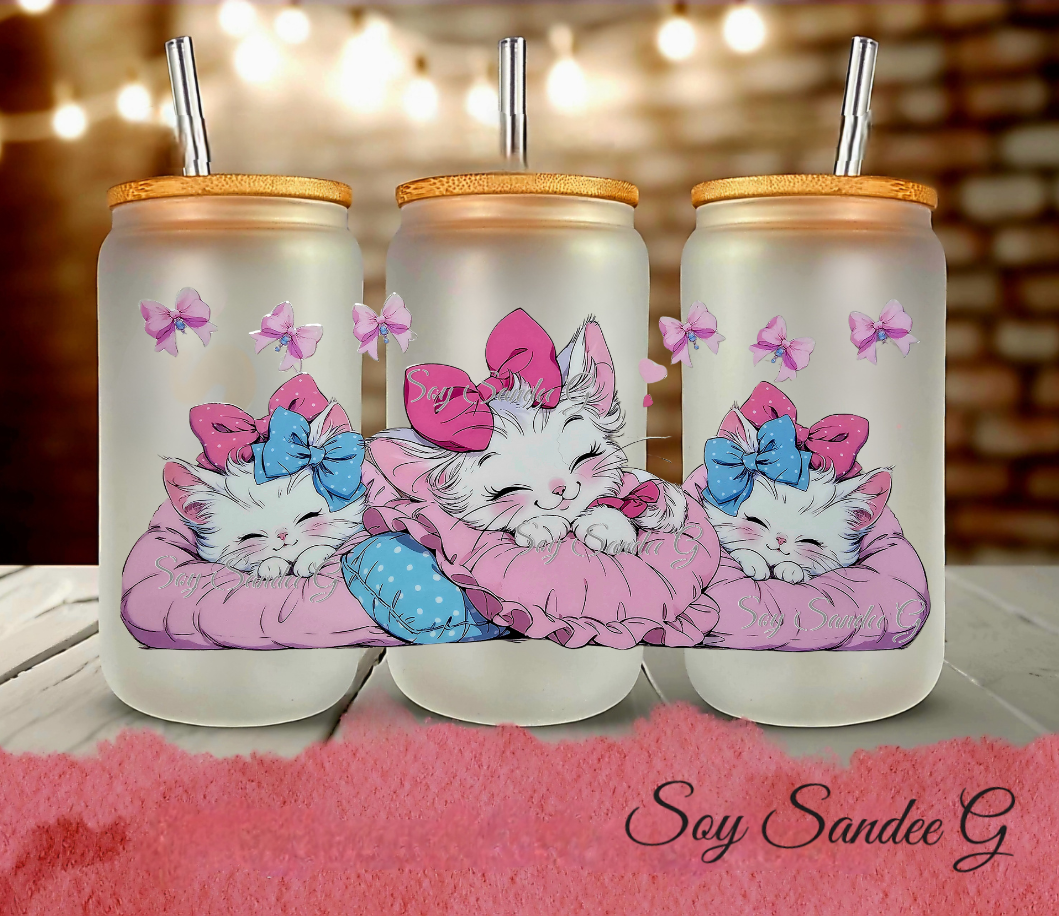 3 Sleeping Cats - UVDTF Wrap for cups/hard surfaces sticker