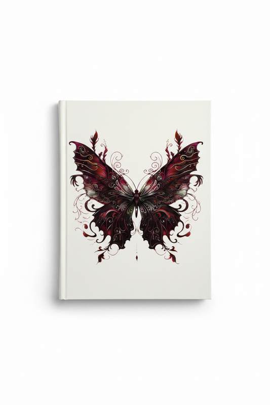 Burgundy Butterfly - UVDTF Decal for cups/hard surfaces sticker