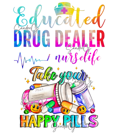 Educated Drug Dealer - UVDTF Decal for cups/hard surfaces sticker