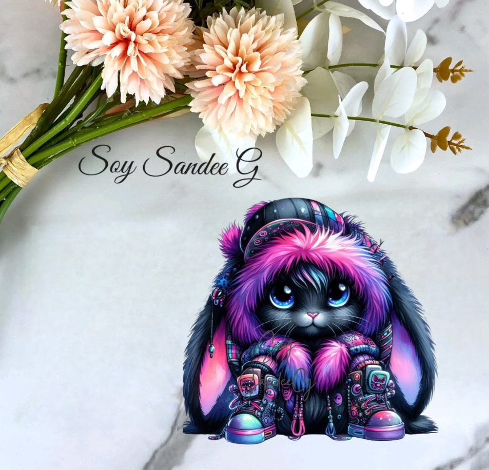 Punk Bunny - UVDTF Decal for cups/hard surfaces sticker