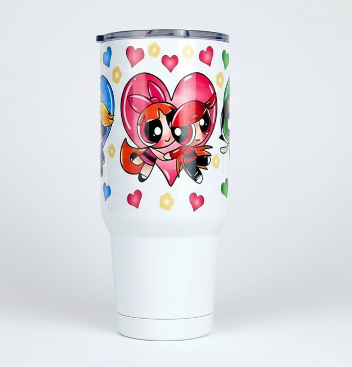 Envoltura UVDTF de Power Puff Couples