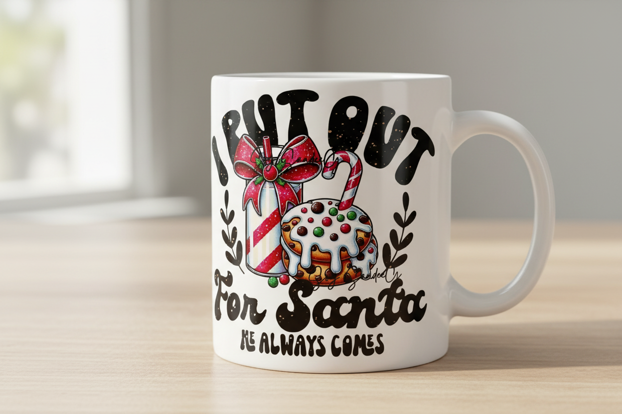 I Put Out For Santa #2 - UVDTF Decal for cups/plates/hard surfaces sticker