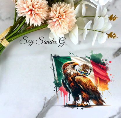 Mexican Eagle & Flag - UVDTF Decal for cups/hard surfaces sticker