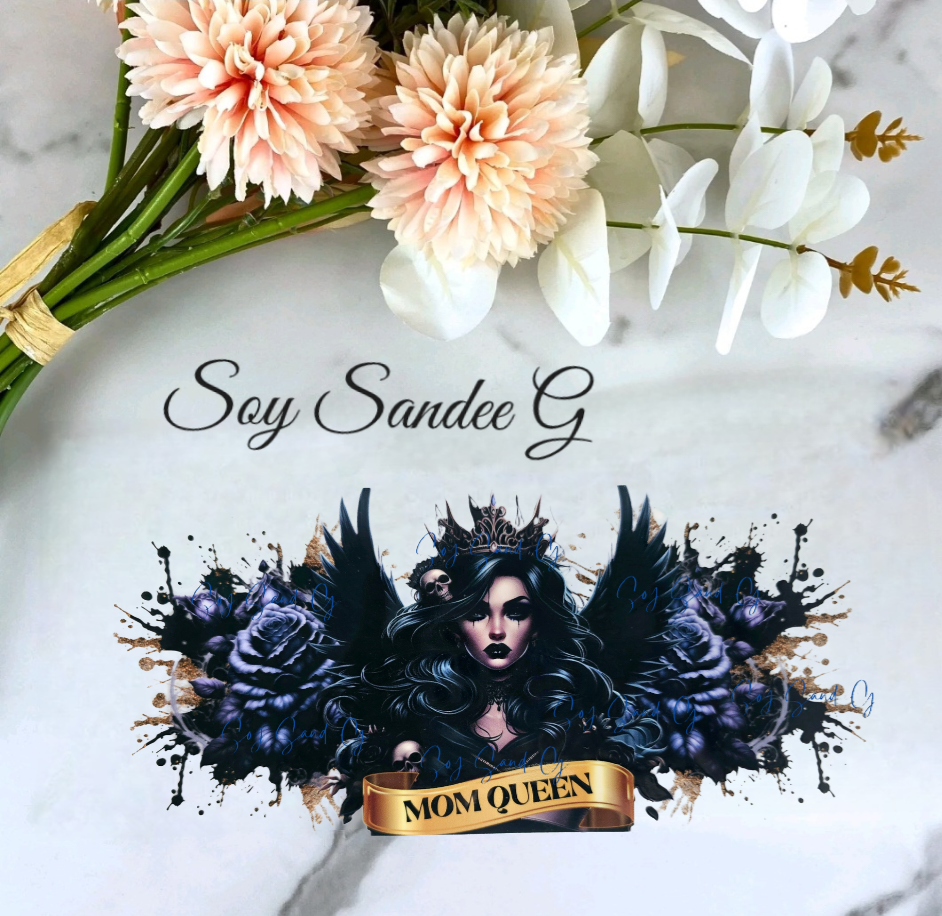 Mom Queen - UVDTF Wrap for cups/hard surfaces sticker