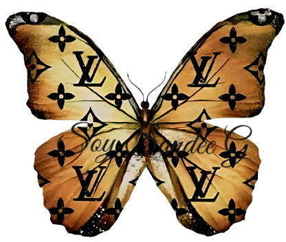 Louis Vuitton Butterfly - UVDTF Decal for cups/hard surfaces sticker
