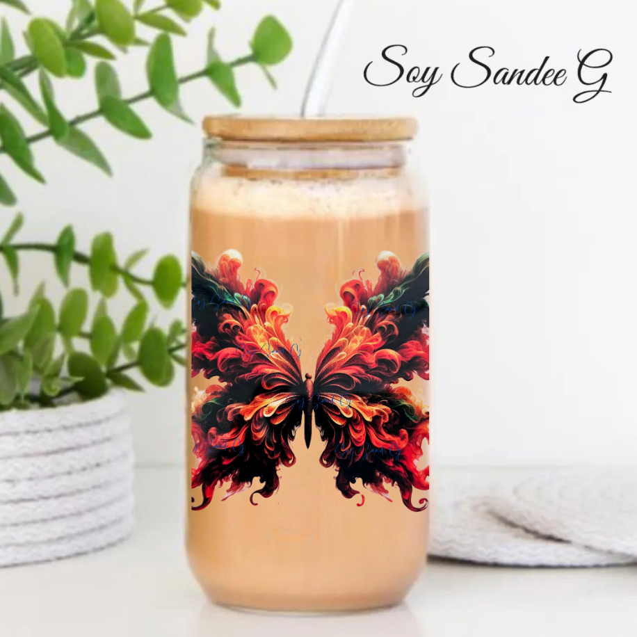 Calcomanía UVDTF Smoke Butterfly n.° 5