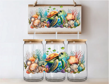 Turtle - UVDTF Wrap for cups/hard surfaces sticker