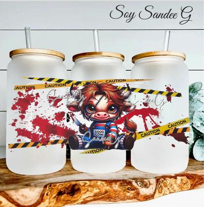 True Crime Cow - UVDTF Wrap for cups/hard surfaces sticker