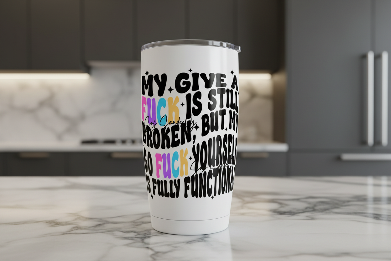 My Give a F - UVDTF Decal for cups/hard surfaces sticker
