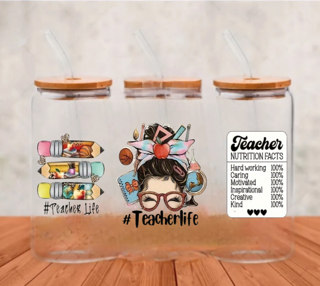 Teacherlife (Pencils) - UVDTF Wrap