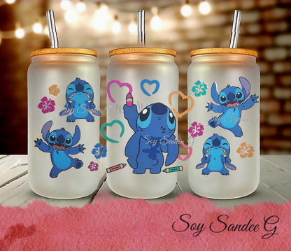 Stitch Crayons - UVDTF wrap for cups/hard surfaces sticker