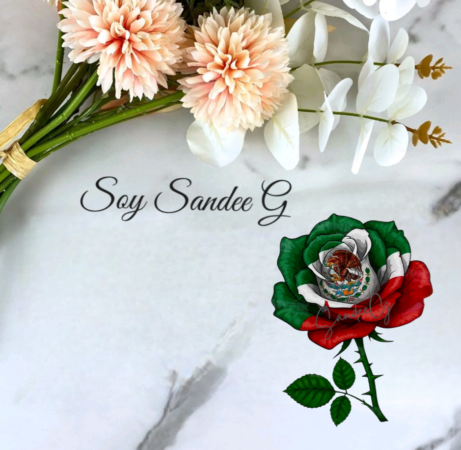 Mexican Rose - UVDTF Small Decal for cups/hard surfaces sticker