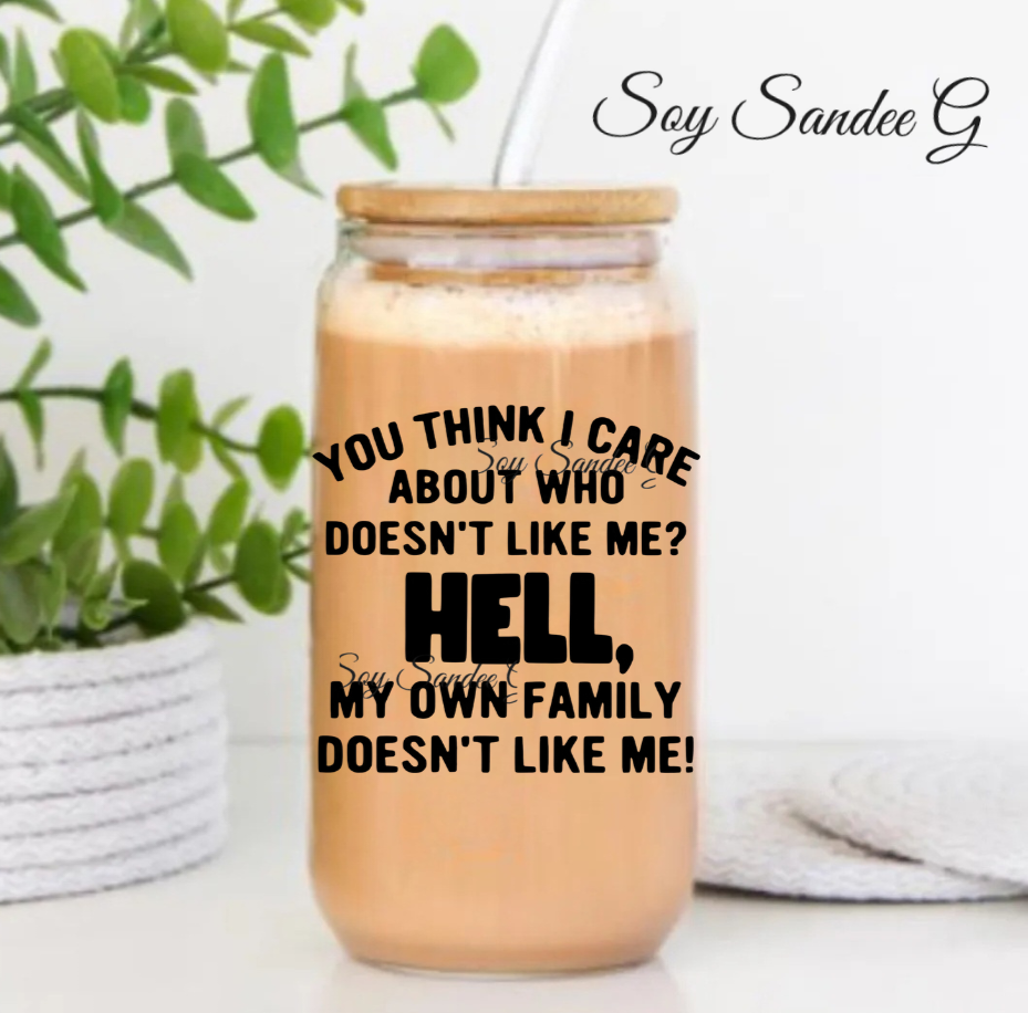 You Think I Care - UVDTF Decal for cups/hard surfaces sticker