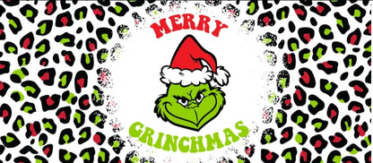 Merry Grinchmas Leopard - UVDTF Wrap for cups/hard surfaces sticker
