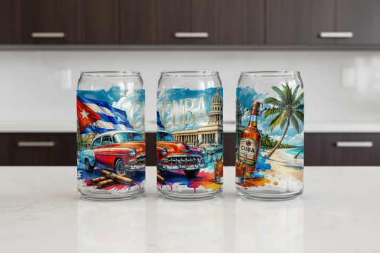 Cuba #3 - UVDTF Wrap for cups/hard surfaces sticker