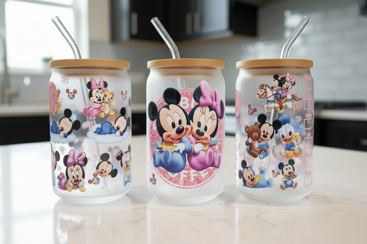 Baby Mickey & Minnie Starbucks - UVDTF Wrap for cups/hard surfaces sticker