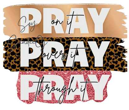 Pray On It - UVDTF Small Decal for cups/hard surfaces sticker