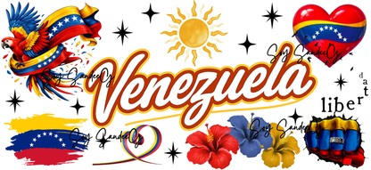 Venezuela #2 - UVDTF Wrap for cups/hard surfaces sticker