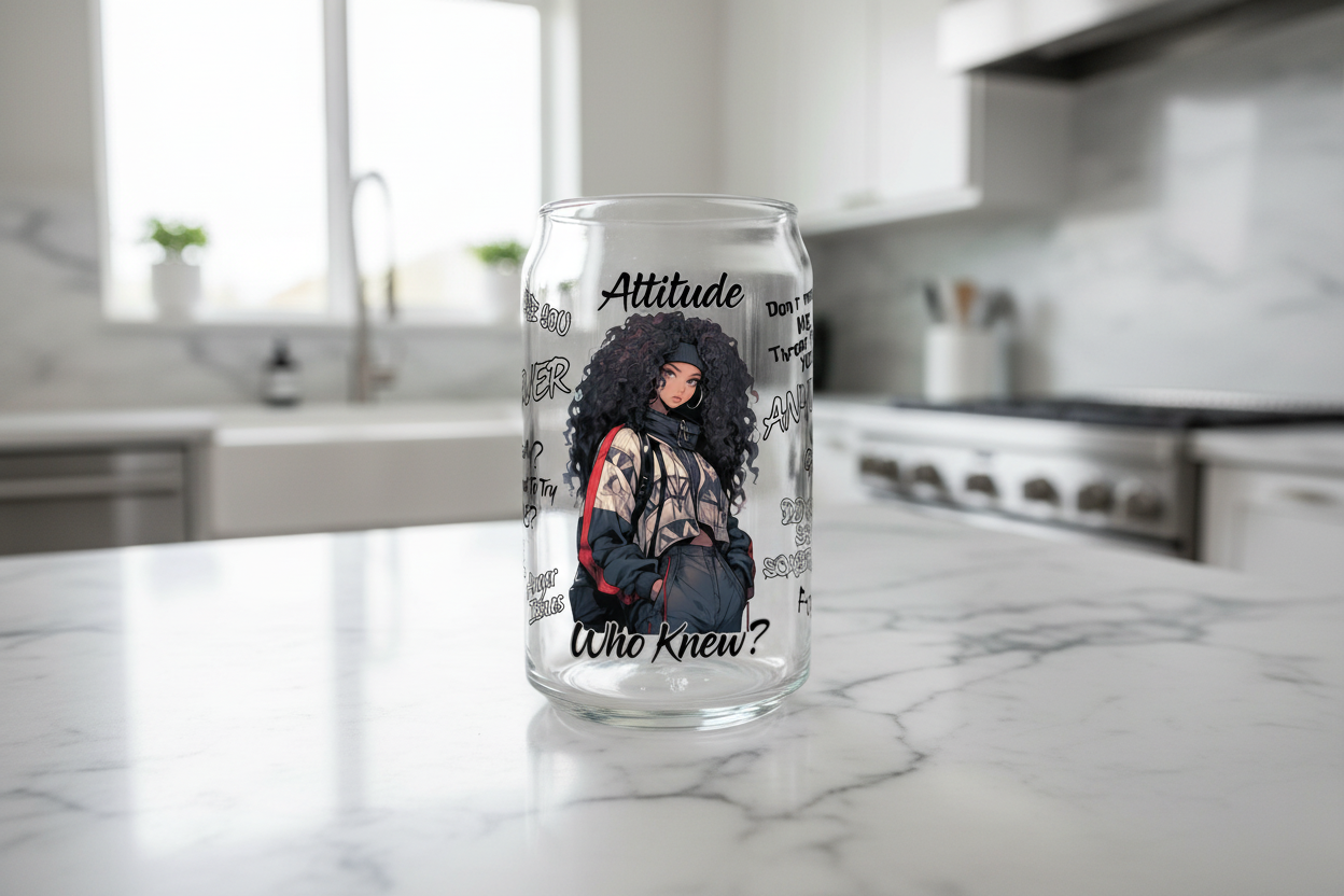 Attitude? - UVDTF Wrap for cups/hard surfaces sticker