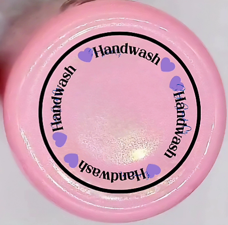 Cup Care Instructions (Purple Hearts) - UVDTF Decal for cups/tumblers sticker