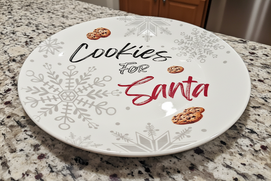 Oopsie - Ceramic Cookies Plate for Santa