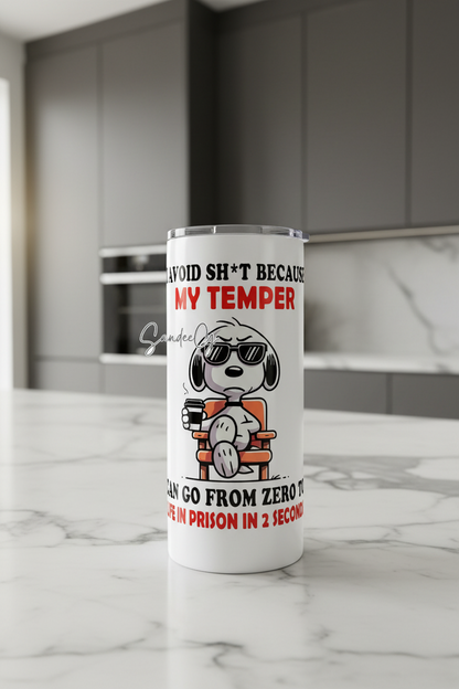 I Avoid Sh*t Because... - UVDTF decal for cups/hard surfaces sticker