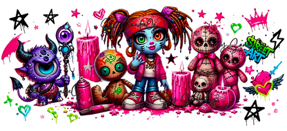 Halloween Street Art - UVDTF Wrap for cups/hard surfaces sticker