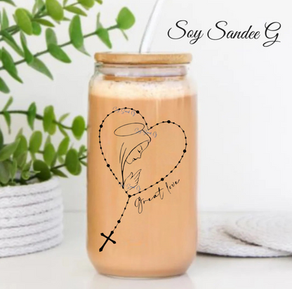 Virgen Mary Rosary - UVDTF Decal for cups/hard surfaces sticker